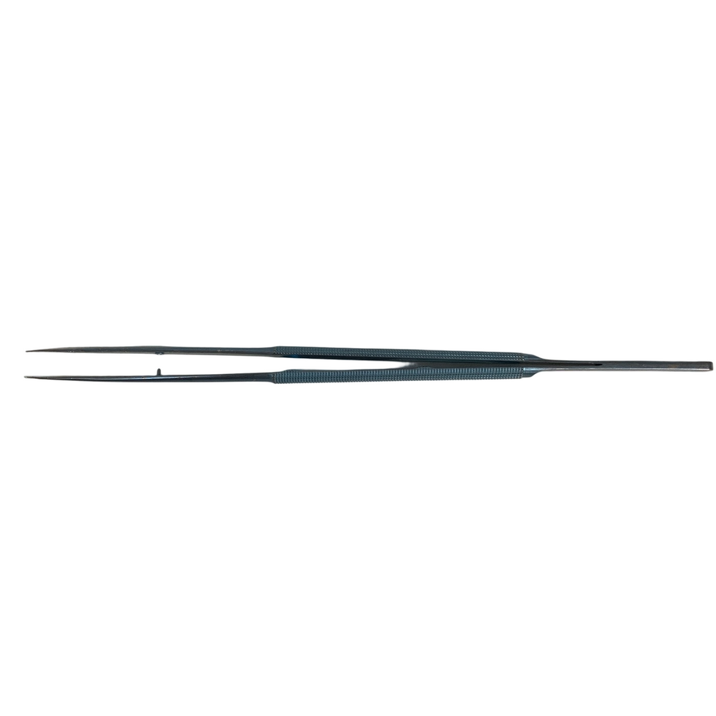 Wexler FL0762.21 Ring tip Forceps Straight 1mm TC coated rings,Titanium, 10'"