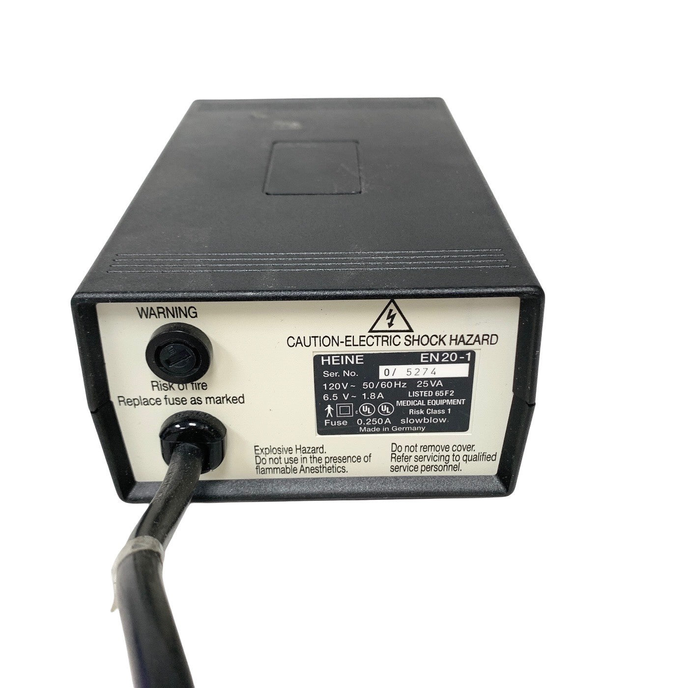 HEINE REF EN20-1, POWER SUPPLY UNIT FOR OPHTHALMOSCOPE
