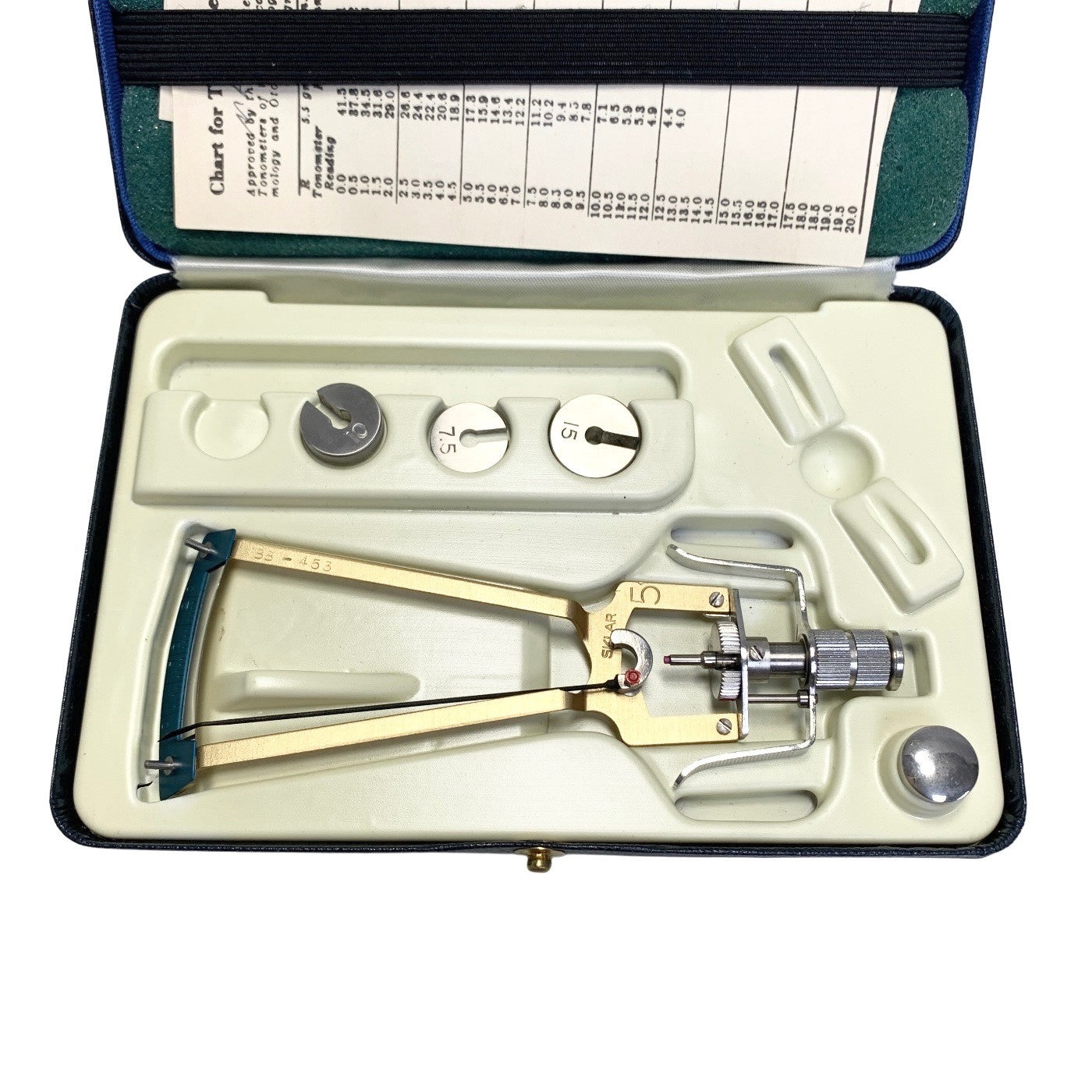 SKLAR REF 88-453, SCHIOTZ TONOMETER WITH CASE