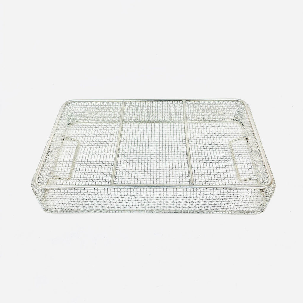 Stainless Steel Sterilization Wire Basket 15 X 9 X 2.5 Inch for Instruments
