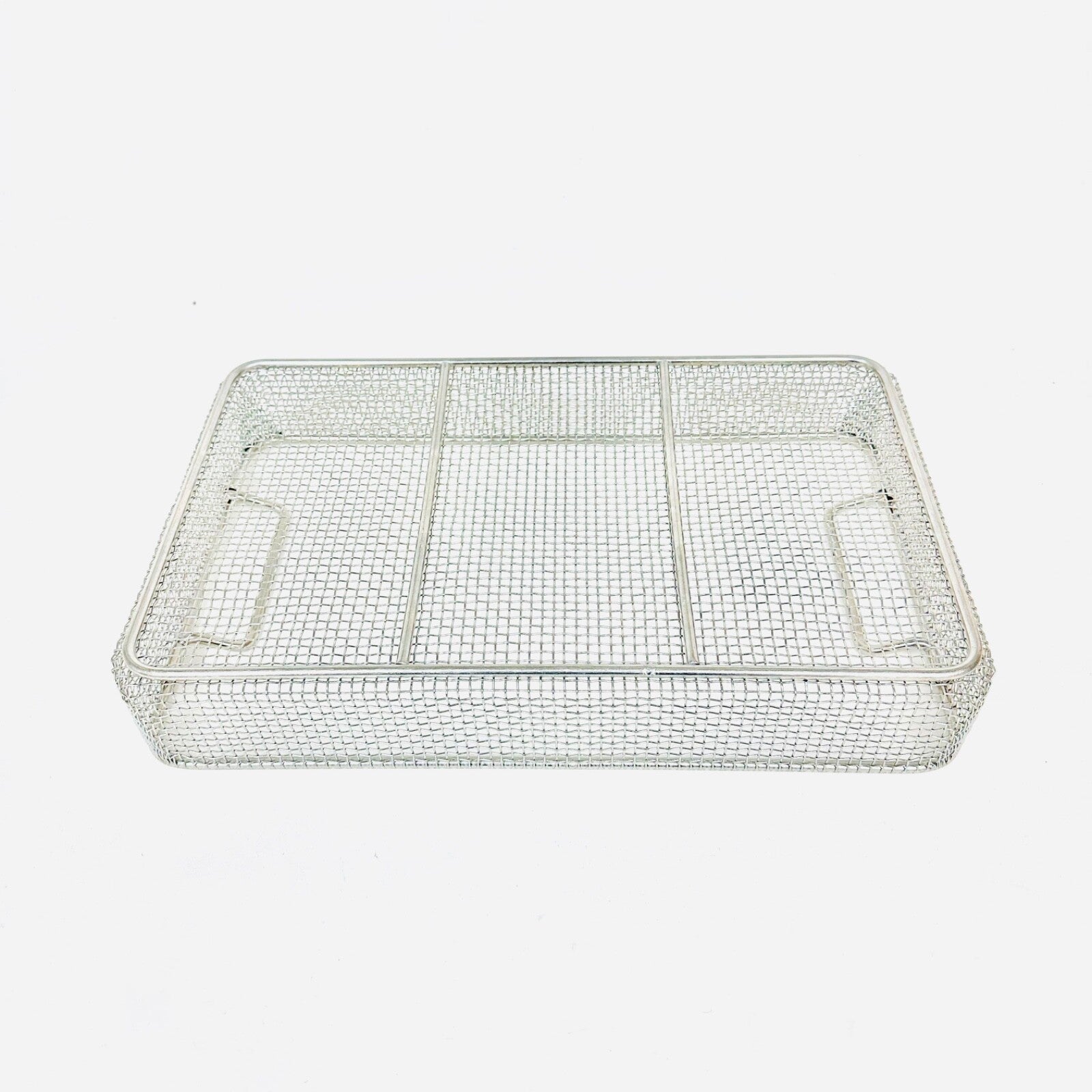 Stainless Steel Sterilization Wire Basket 15 X 9 X 2.5 Inch for Instruments