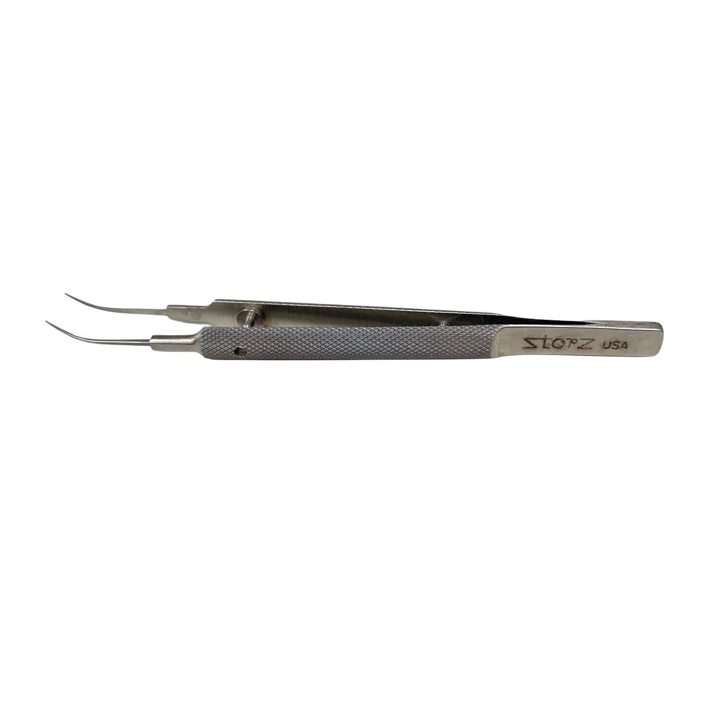 Storz E3192FT Girard Fine Tying Forceps Curved 5mm Platform Ophthalmic Surgical