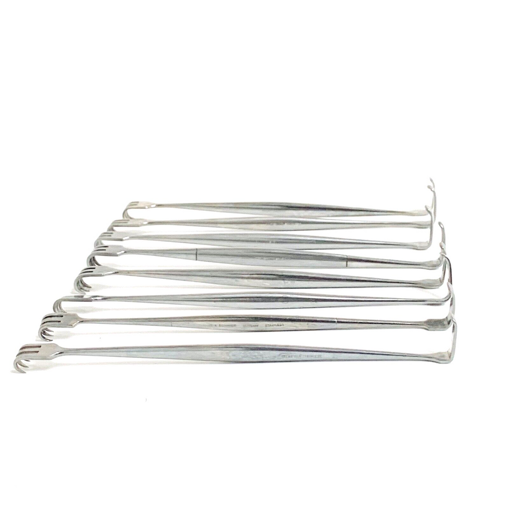 LOT OF 8 SURGICAL SENN RETRACTOR DOUBLE ENDED