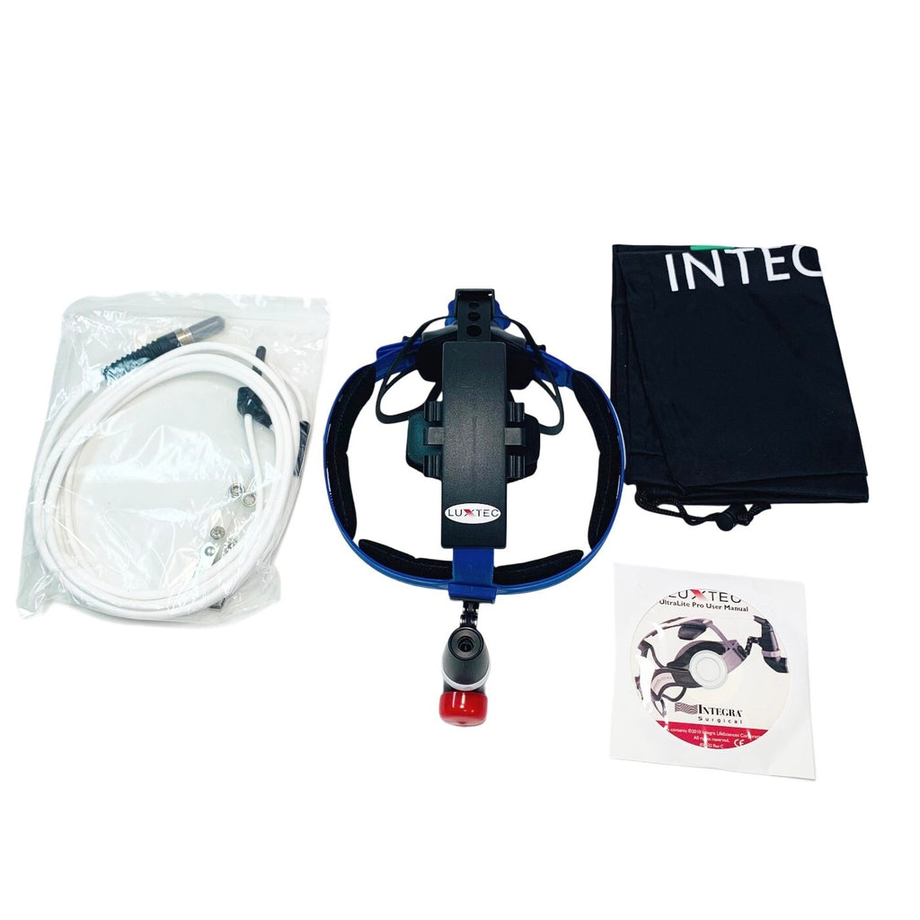 Integra Luxtec Ultralite Pro Headlight w/ REF F375W-136 Fiber Optic Light Cable