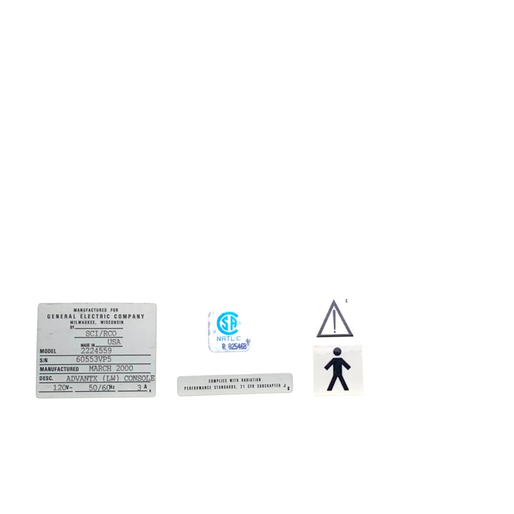 General Electric REF 2224559, AdvanTx LW Console w/ Switch
