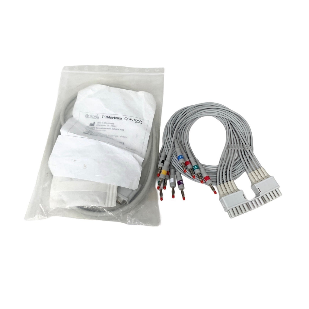 Burdick Ref 9293-039-50, 10 Lead ECG EKG Patient Cable RDS