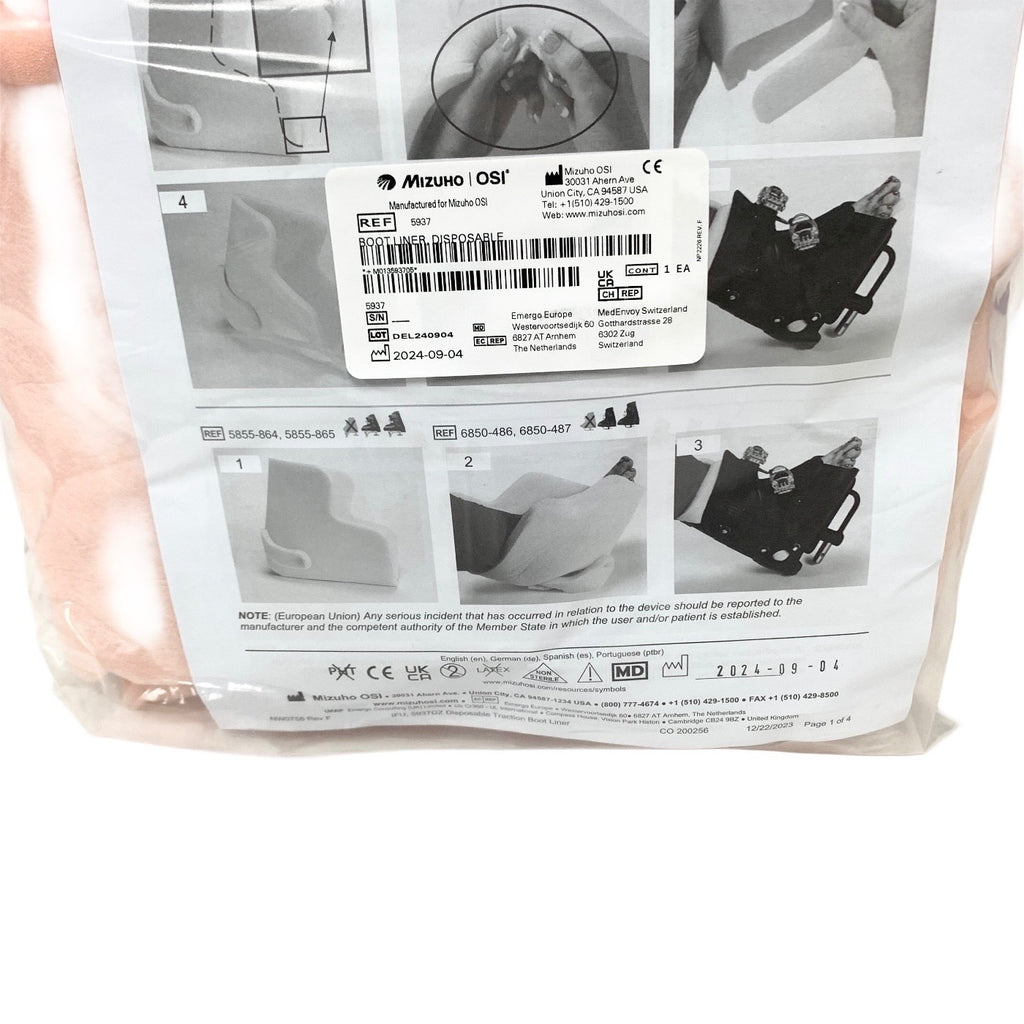 MIZUHO REF 5397, BOOT LINER, SINGLE USE