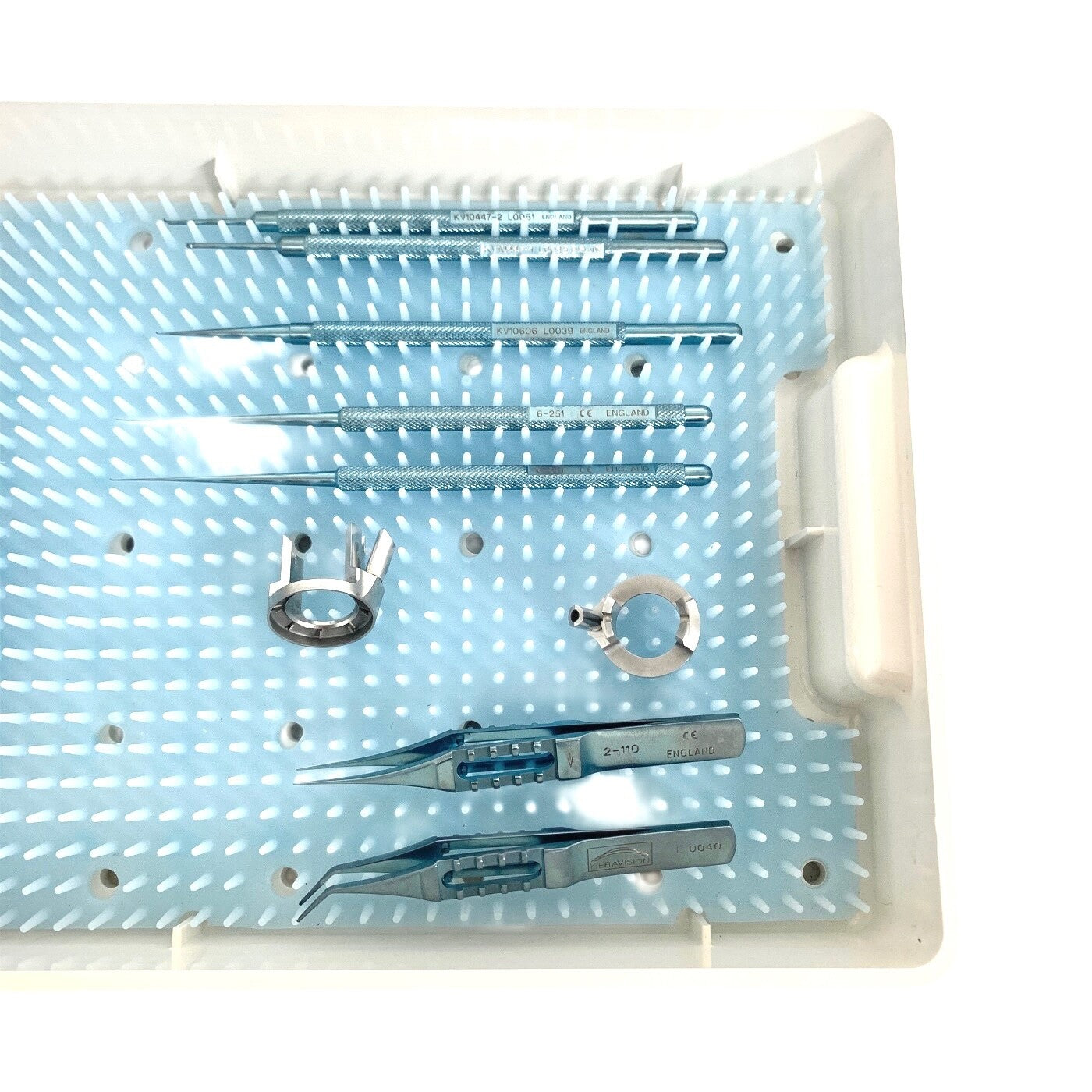 KERAVISION MICRO SURGERY OPTHALMIC INSTRUMENT LOT OF 12 W/ CASE
