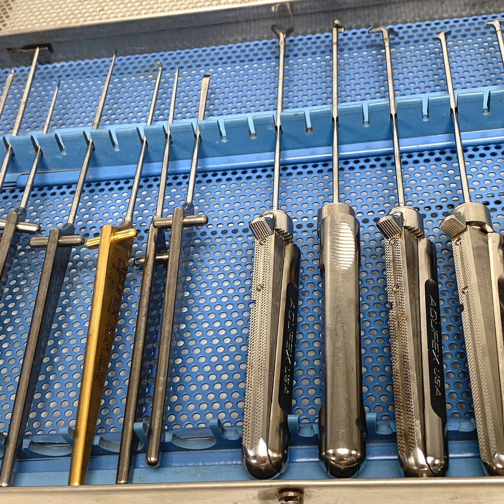 Acufex Mensical Punch & Rotary Punch Forceps Set of 17 w/ Tray
