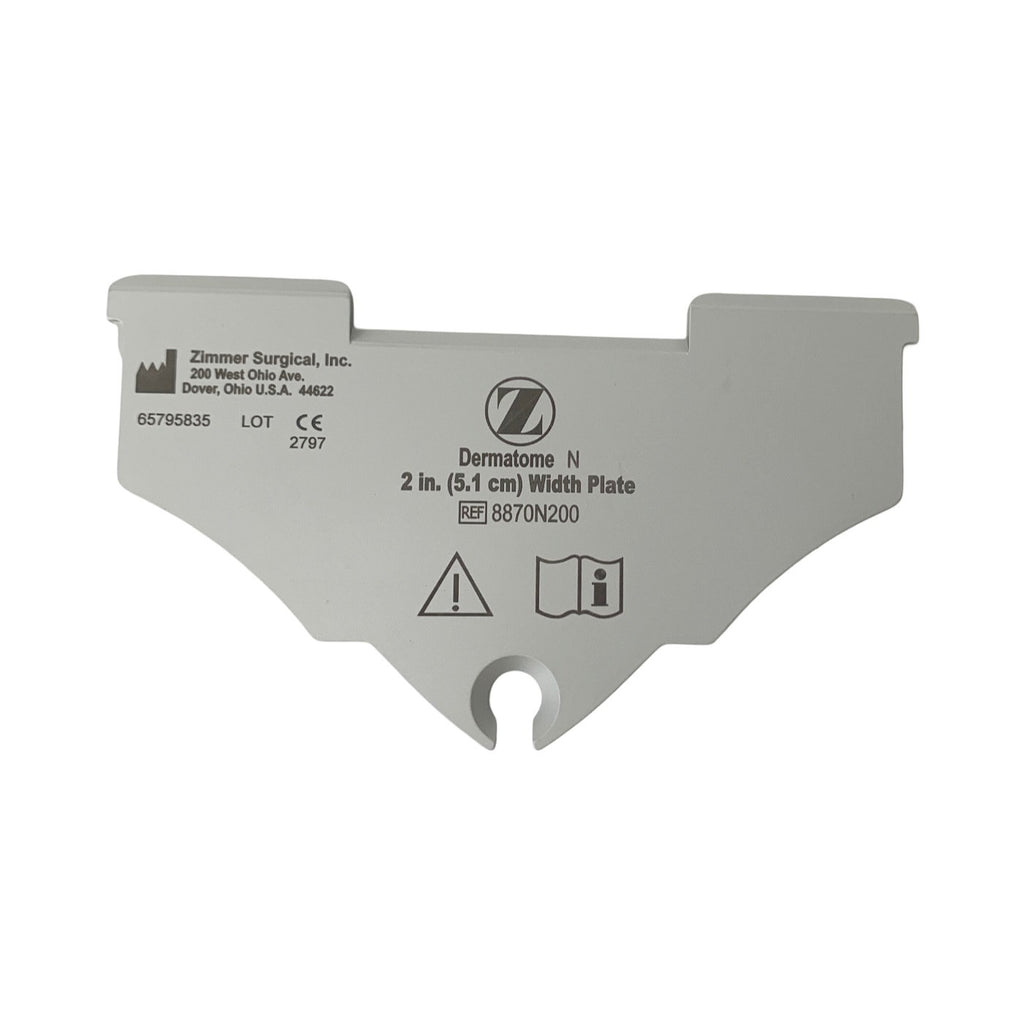 Zimmer REF 8870N200, Dermatome N 2 In. (5.1 cm) Width Plate