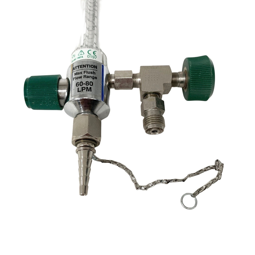Precision Medical O2 Flow Meter 1MFA Max Flush Flow 60-80 LPM, FEMALE