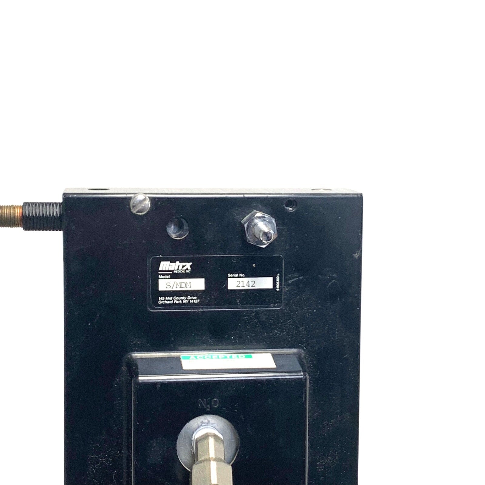 Matrx REF S/MDM, Nitrous Oxide Dental Flowmeter