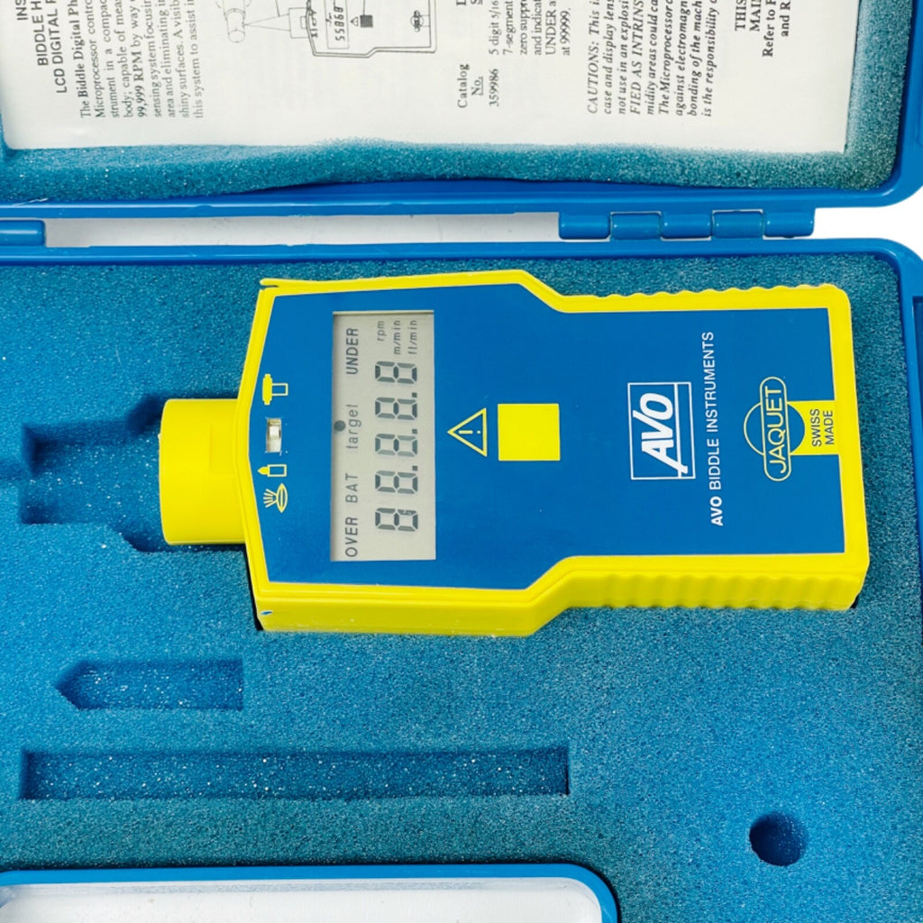 AVO Biddle REF 359986 Handheld Digital Meter Hand Tachometer