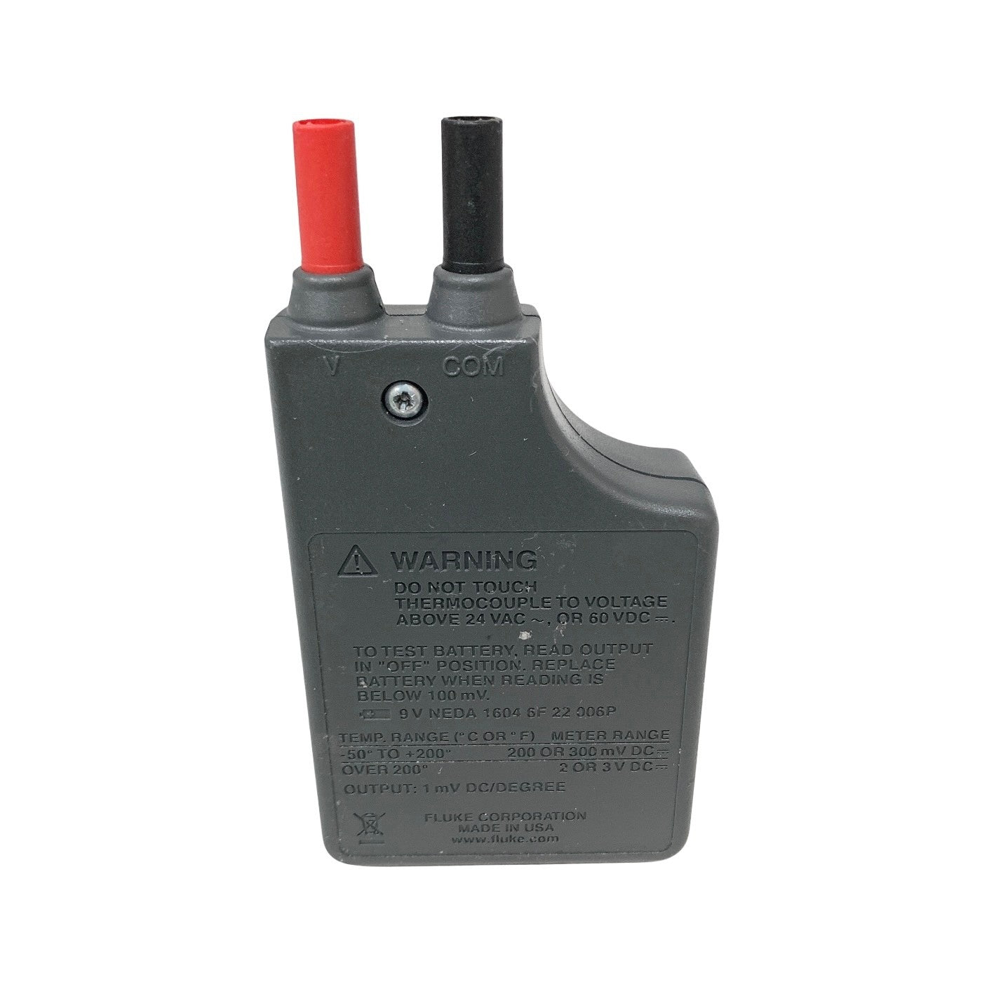 Fluke 80TK Thermocouple Module Test Accessory