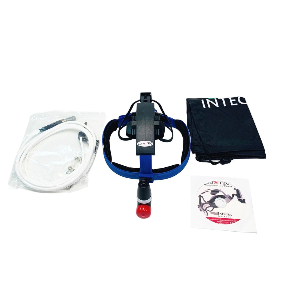 Integra Luxtec Ultralite Pro Headlight w/ REF F375W-136 Fiber Optic Light Cable