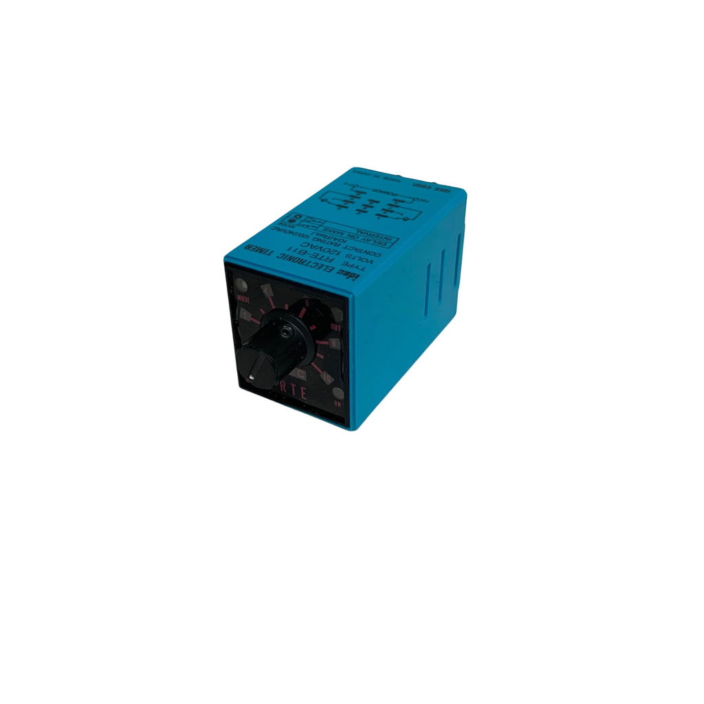 Idec RTE-B11 Analog Timer Relay, 120VAC Contact Rating 120/240VAC 10A 0-10 Sec