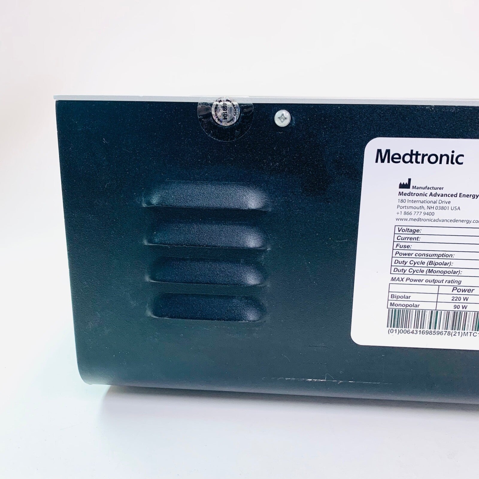 Medtronic REF 40-405-1, AEX ELECTROSURGICAL HF GENERATOR, MFD 2017, S/W 3.0