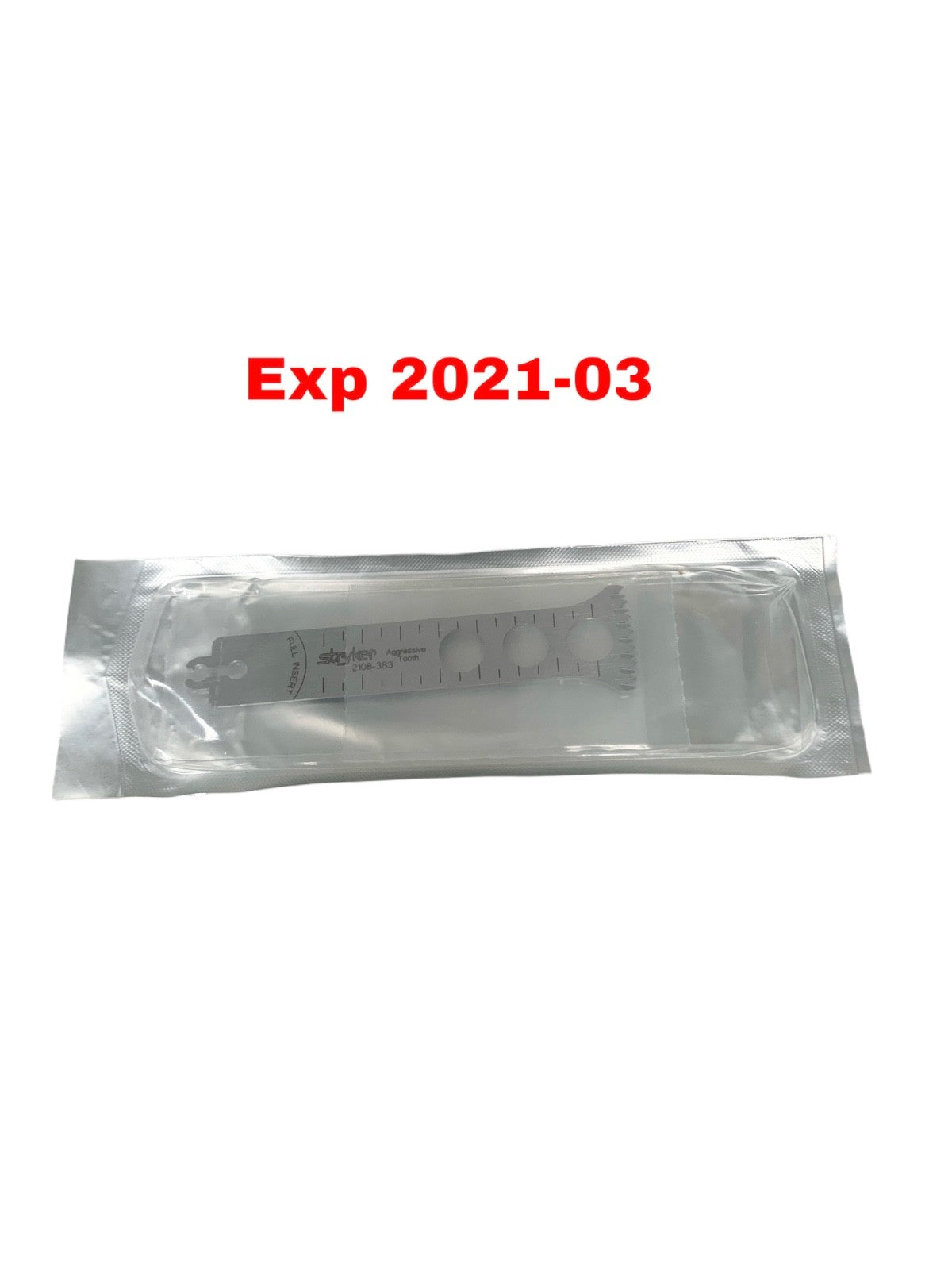Stryker Aggressive Tooth Blade Flared Thick (REF 2108-383-000) FOR TRAINING ONLY