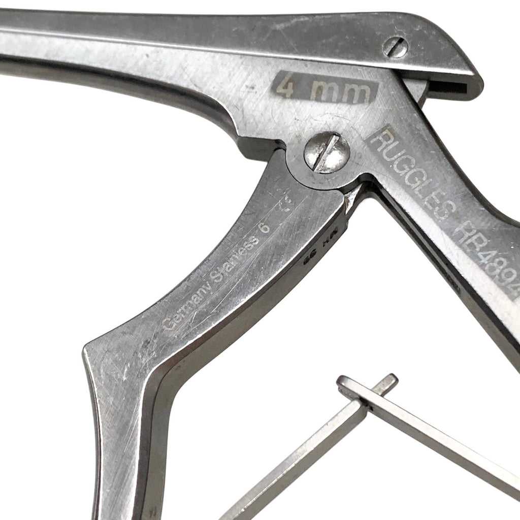 Integra Ruggles RB4894 Kerrison Rongeur 4mm 40° Up 8" Neurosurgical Micro Stealt