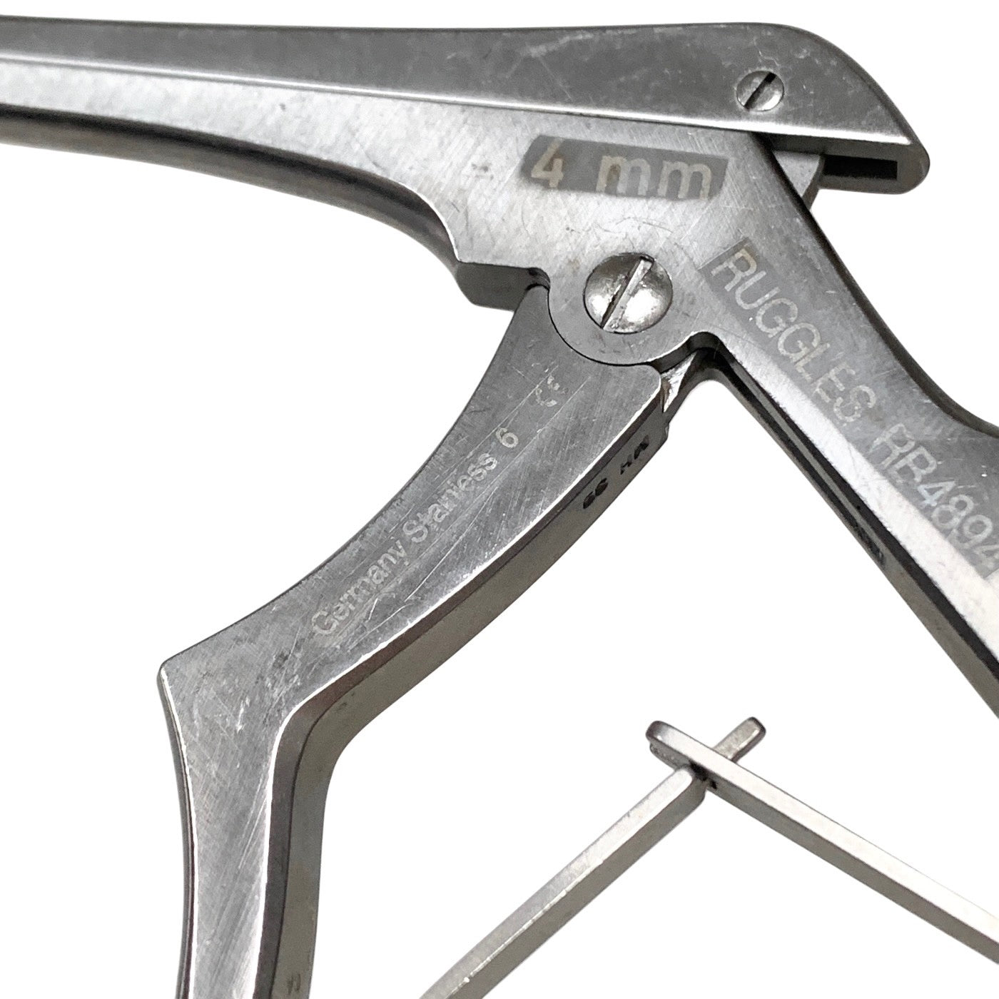 Integra Ruggles RB4894 Kerrison Rongeur 4mm 40° Up 8" Neurosurgical Micro Stealt