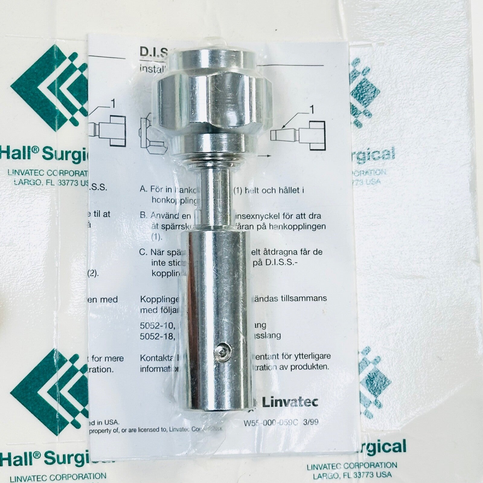 LINVATEC 5146-00 HALL SURGICAL DISS WALL ADAPTER Instrument