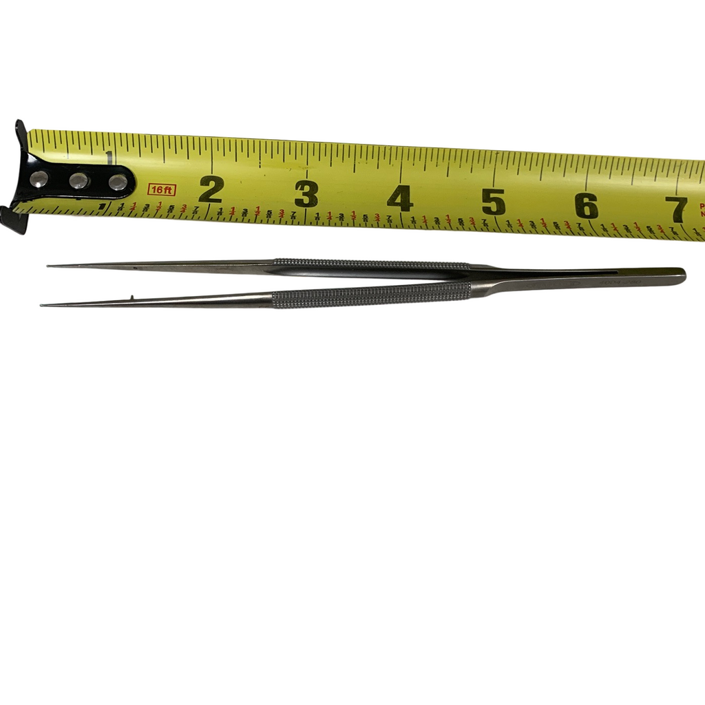 SCANLAN 4004-280 Micro Forceps, round handle, 1mm Diamond Plated ring tips