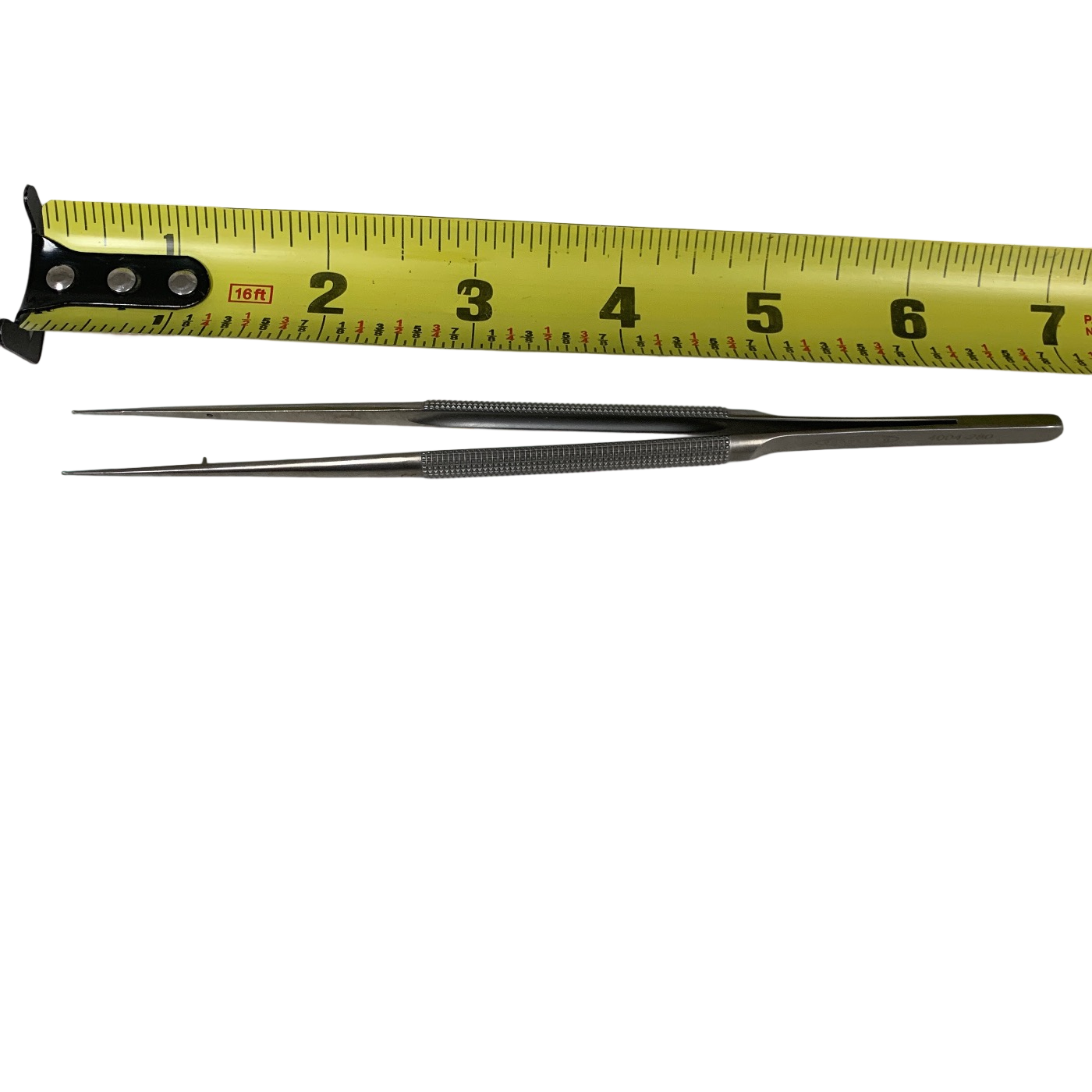 SCANLAN 4004-280 Micro Forceps, round handle, 1mm Diamond Plated ring tips