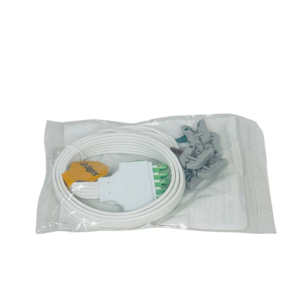 Draeger MP00881 5-LEAD ECG CABLE, 39IN/59IN