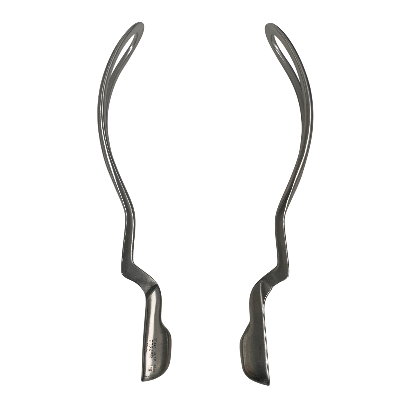 AESCULAP ET245R LOT OF 2 Simpson Obstetrical Forceps Fenestrated Jaws Gynecology