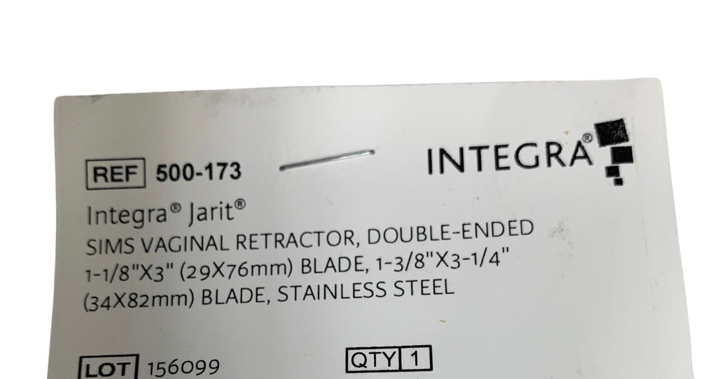 Jarit 500-173 Sims Vaginal Retractor Double-Ended 7-1/4" Large OB/GYN NEW