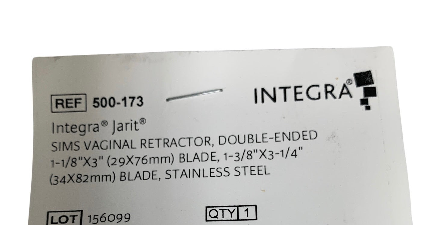Jarit 500-173 Sims Vaginal Retractor Double-Ended 7-1/4" Large OB/GYN NEW