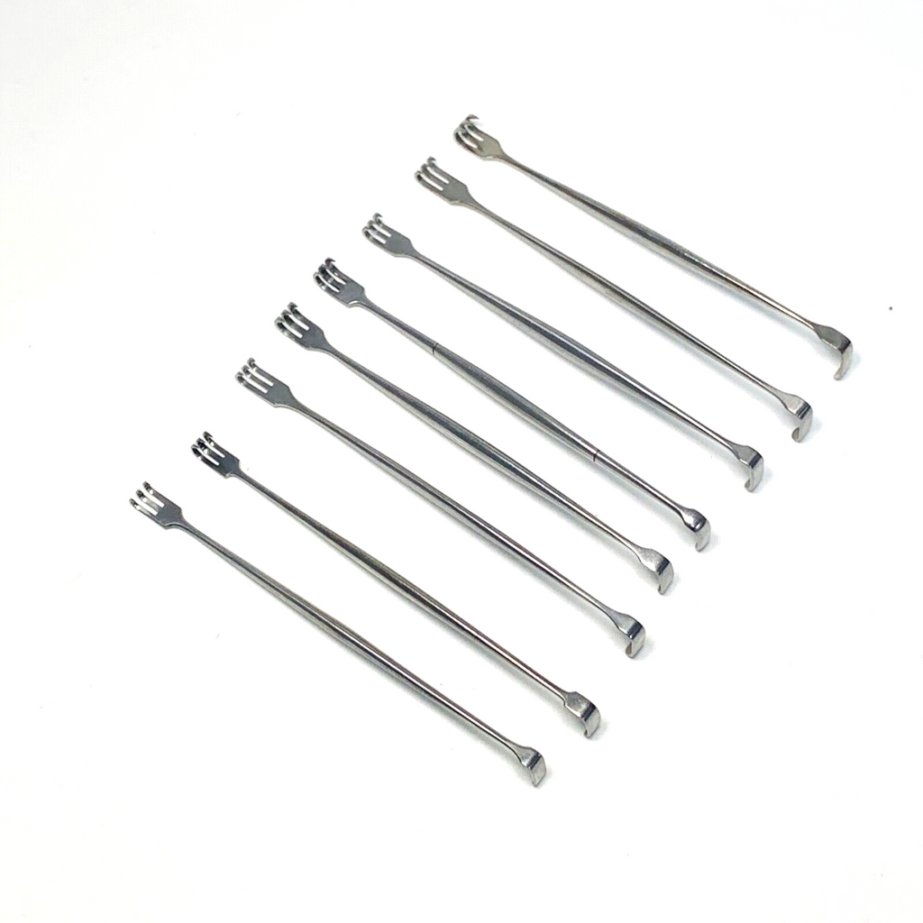LOT OF 8 SURGICAL SENN RETRACTOR DOUBLE ENDED
