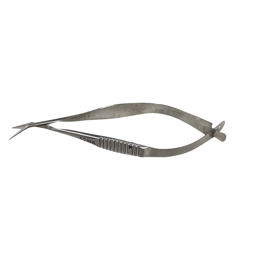 Storz E-3388 Vannas Angled Capsulotomy Scissor GWL Germany Eye Surgery Tool