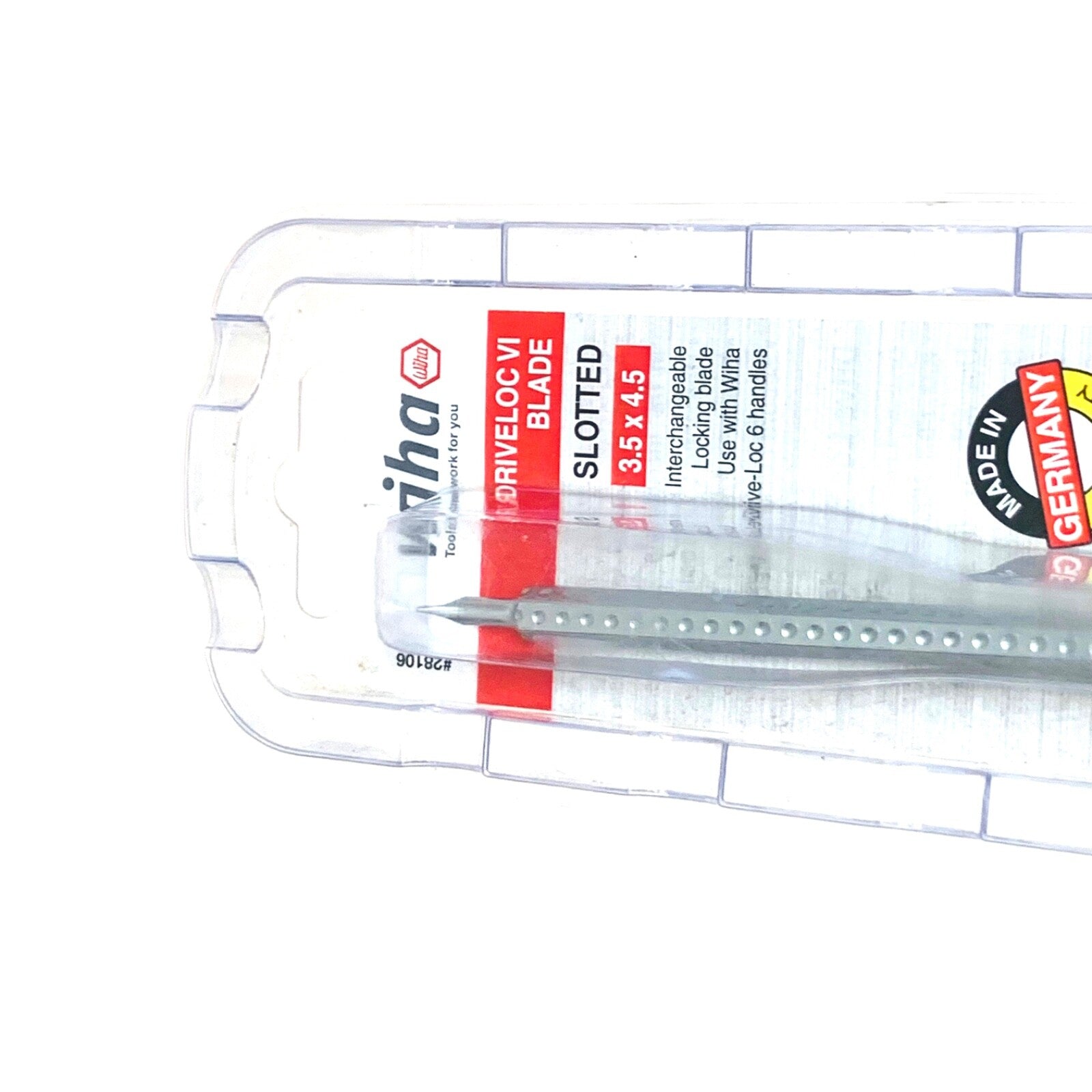 WIHATOOLS REF 28106, Drive-Loc VI Slotted Reversible Blade 3.5mm x 4.5mm