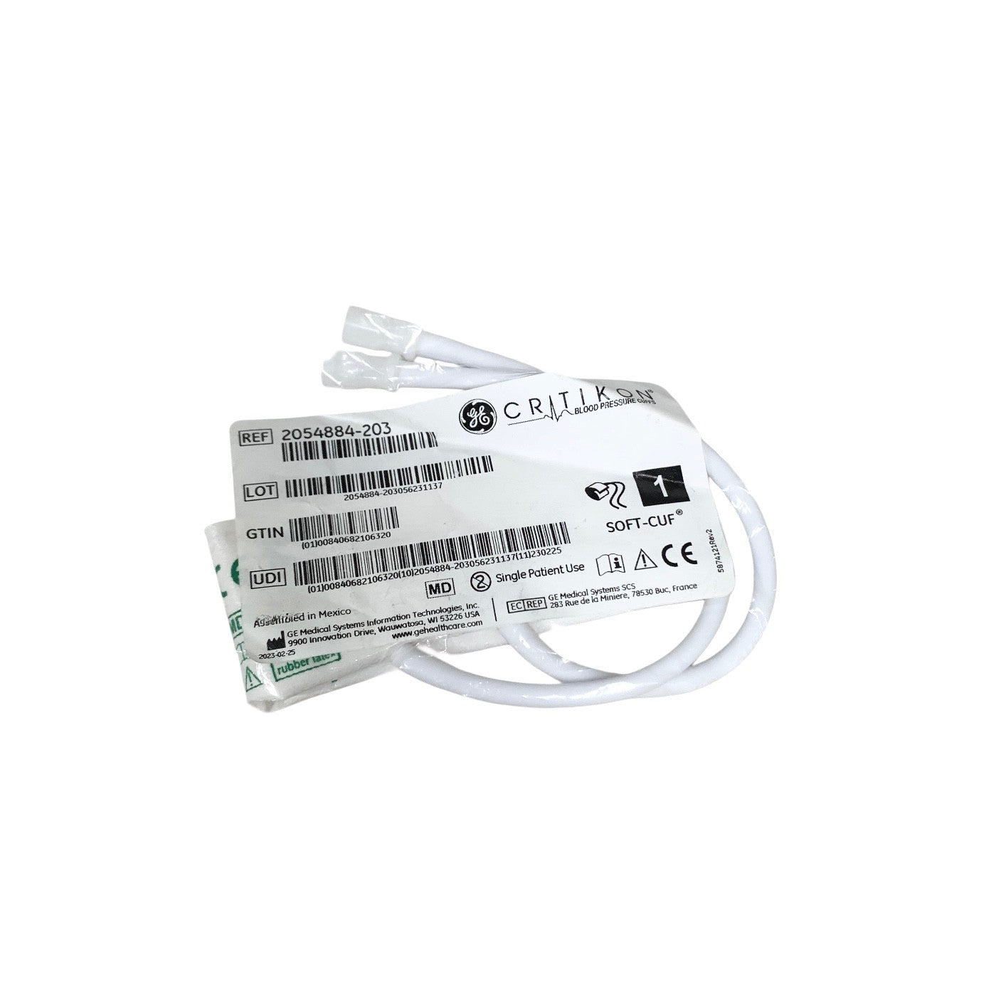 Critikon Ref 2054884-203, Soft-Cuf Neonatal BP Cuff Size 3 6–11cm