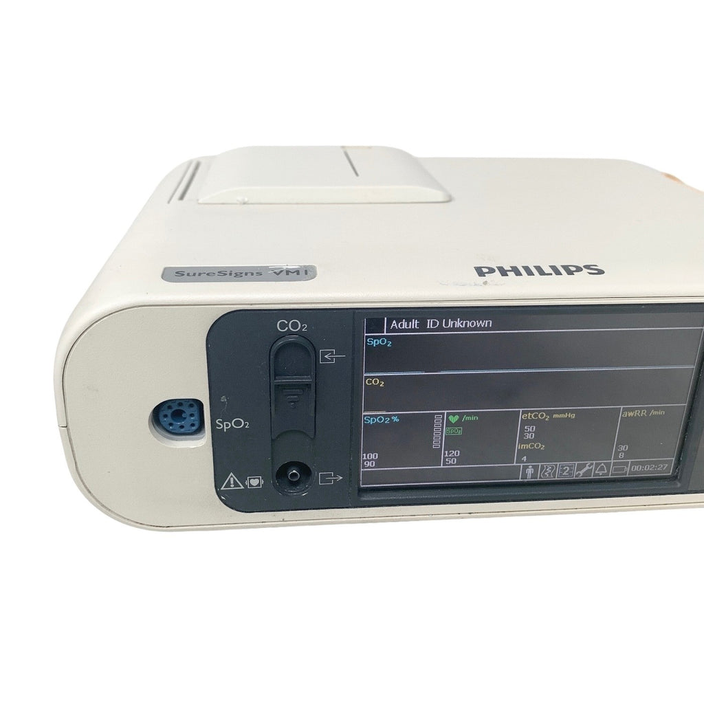 Philips SureSigns VM1 Patient Monitor 863266 Opt ABA Capnography CO2 SpO2 2014
