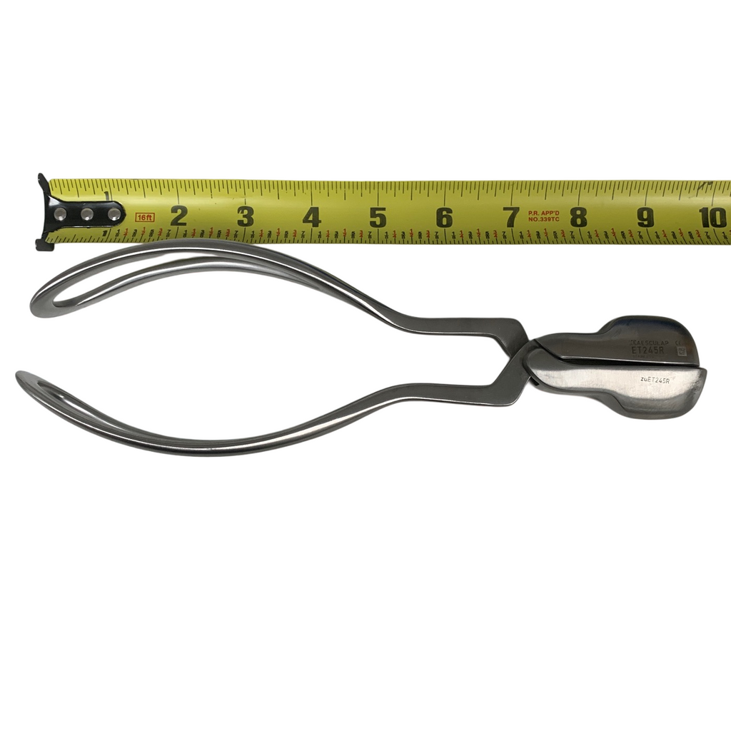 AESCULAP ET245R LOT OF 2 Simpson Obstetrical Forceps Fenestrated Jaws Gynecology