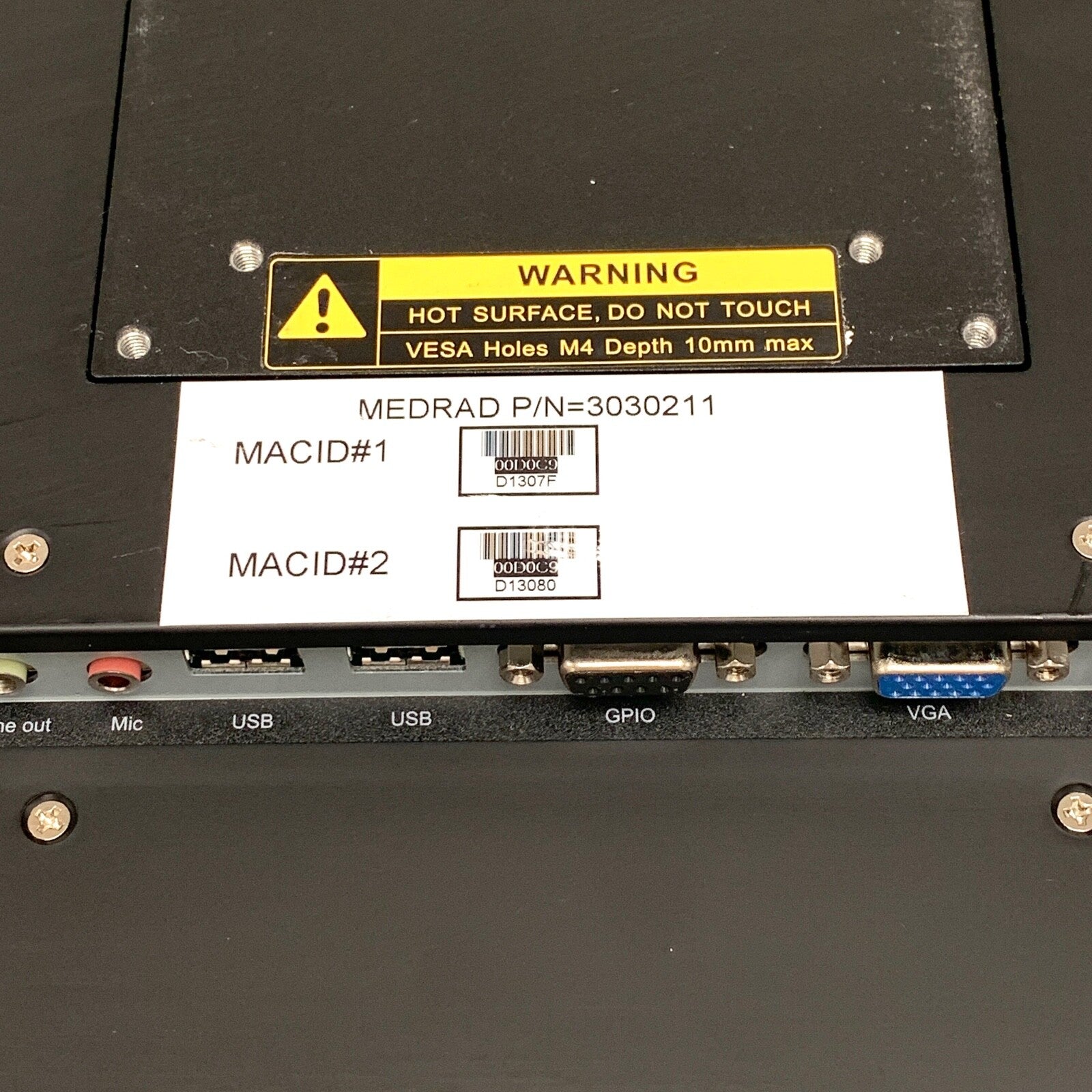 Medrad REF 3030211, Display Monitor For Stellant, Advantech Model HIT-W151