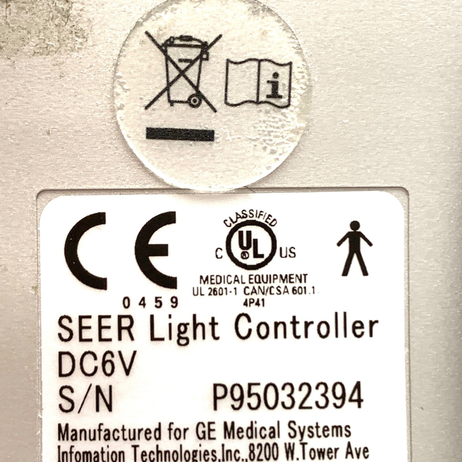GE SEER Light Controller NO Card, DC6V