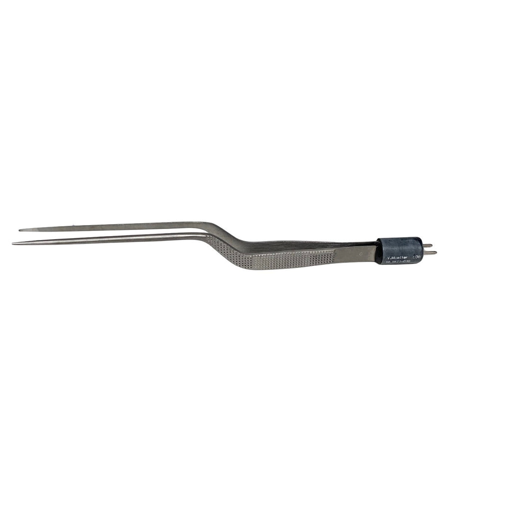 V. Mueller NL1871-010 Fox Bayonet Bipolar Forceps 1mm Tip 18.4cm 7.25" Surgical