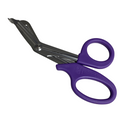 Jarit 100-544 Bandage Scissor Purple 7-1/2" Angled Serrated, AUTOCLAVABLE 143 C