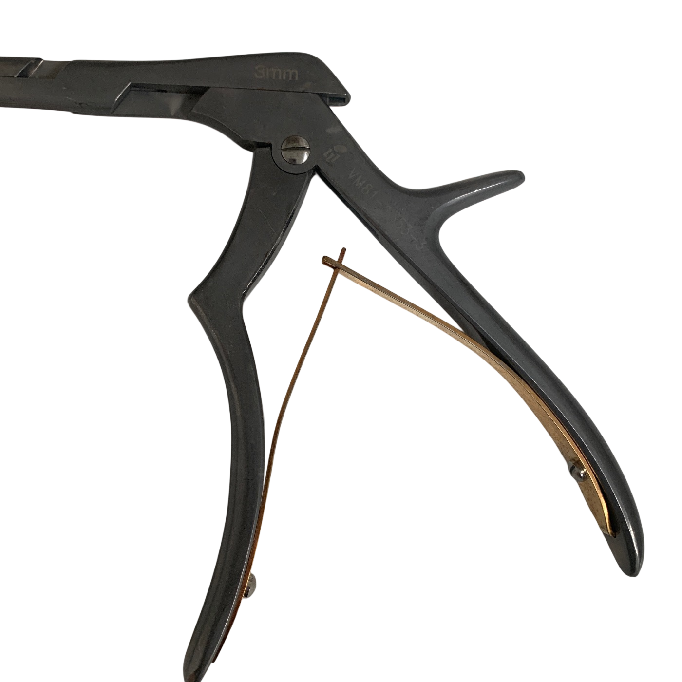 V. Mueller VM81-1353-3 Kerrison Rongeur 3mm 40° Up-Cut Spinal Instrument