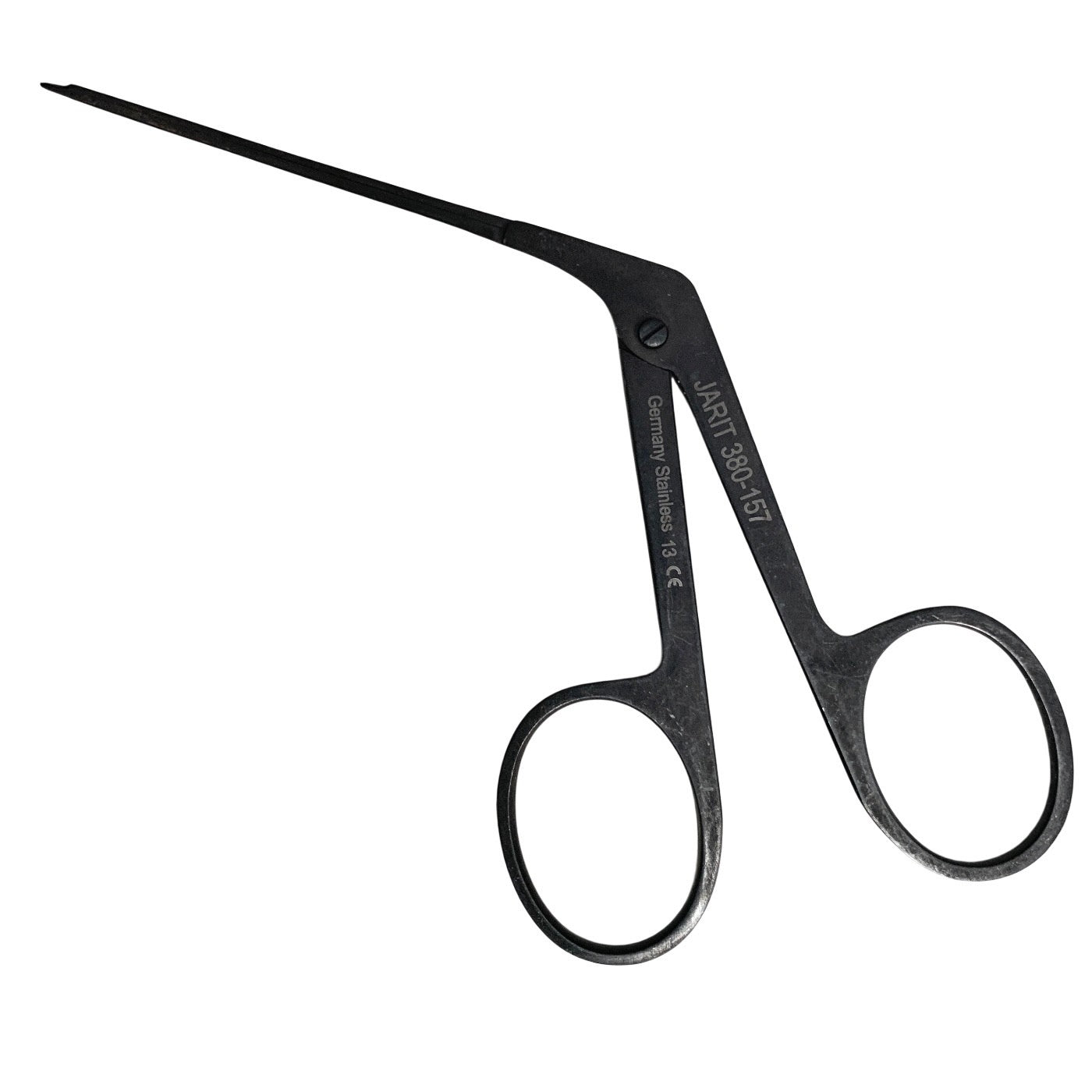 Jarit 380-157 Bellucci Micro Ear Scissors Ebony Serrated Straight 3" ENT