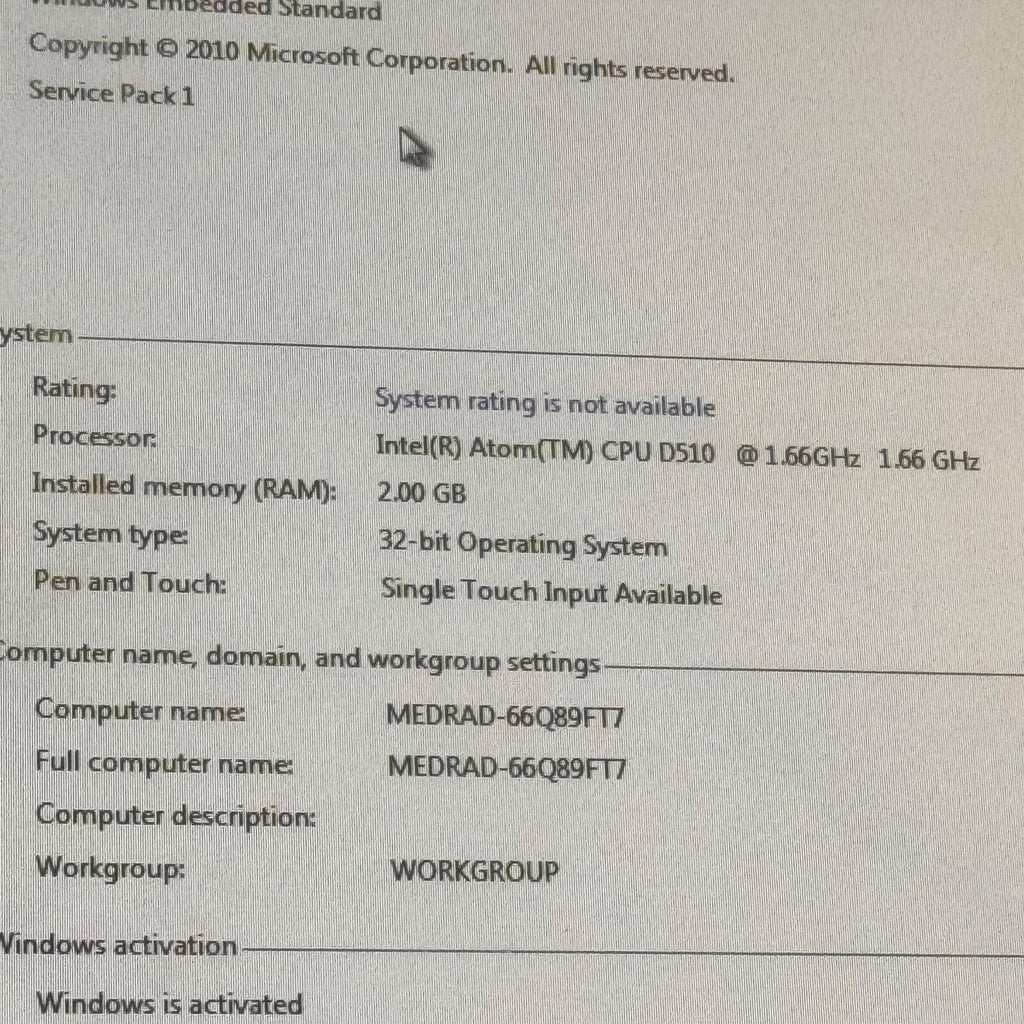 Medrad REF 3030211, Display Monitor For Stellant, Advantech Model HIT-W151