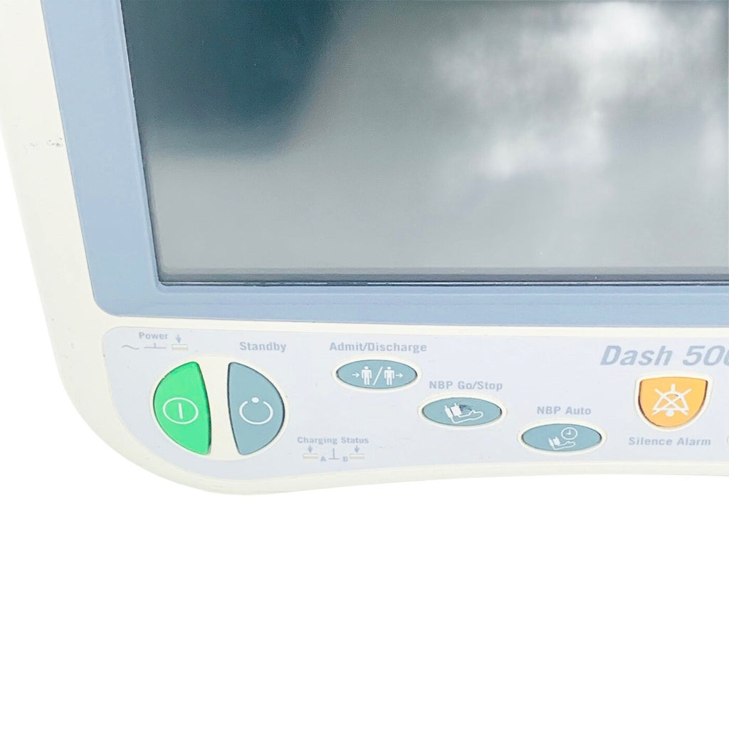 GE Dash 5000 Patient Monitor w/ ECG, SpO2, NBP, Co2,Temp, and Printer