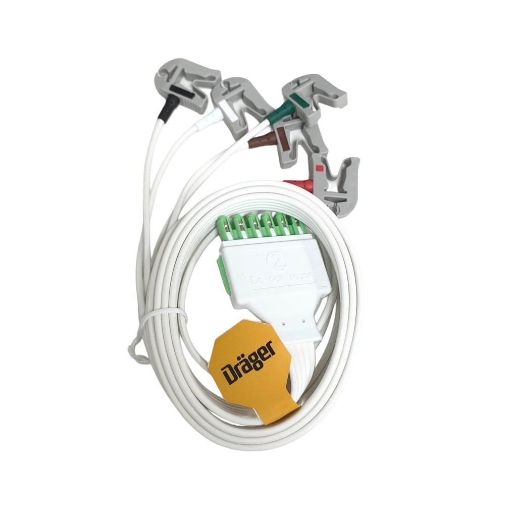 Drager REF MP00881, ECG CABLE, 5 LEAD, PATIENT UNIQUE