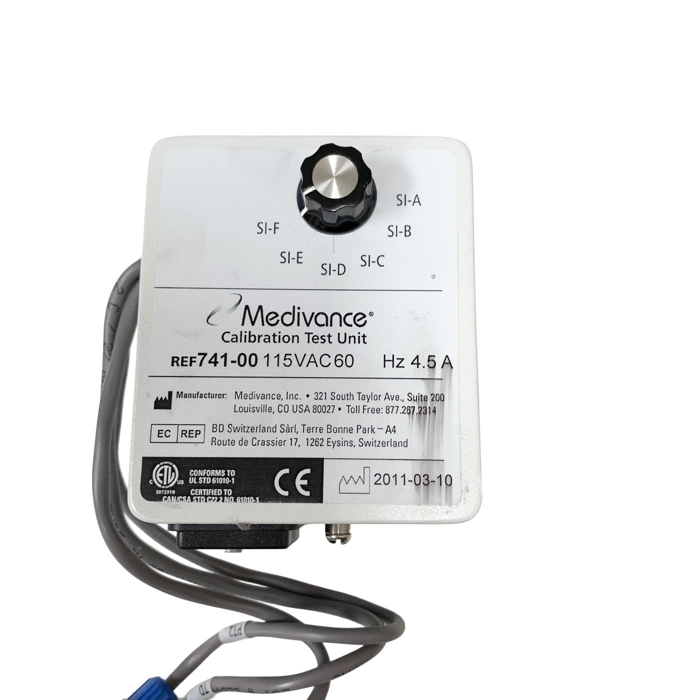 Medivance REF 741-00, Calibration Test Unit Arctic Sun Cooling System Simulator