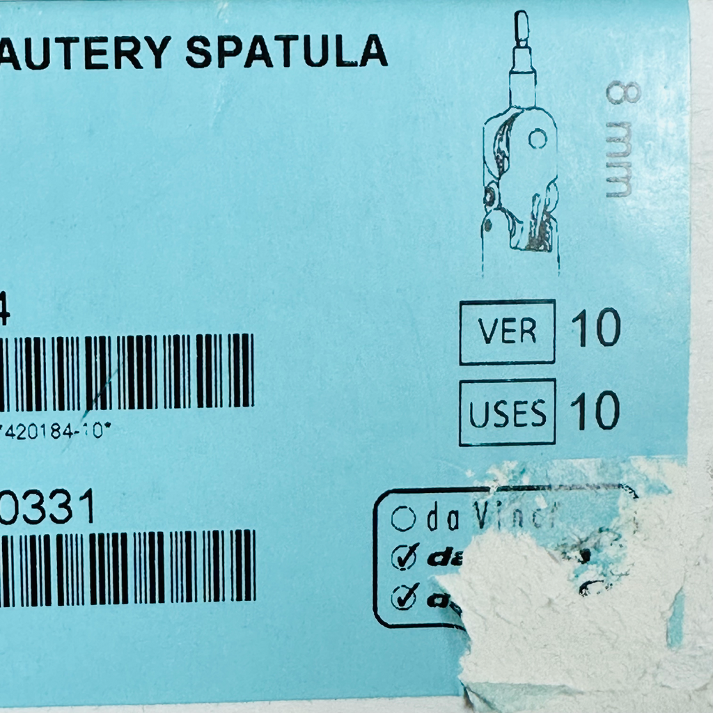 Intuitive Surgical 420184 Da Vinci PERMANENT CAUTERY SPATULA 8mm (New)