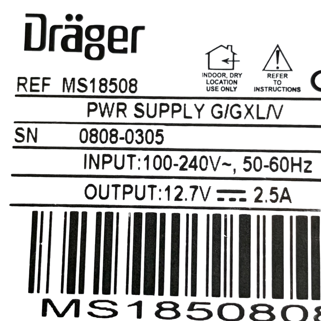 Drager REF MS18508, AC POWER ADAPTER