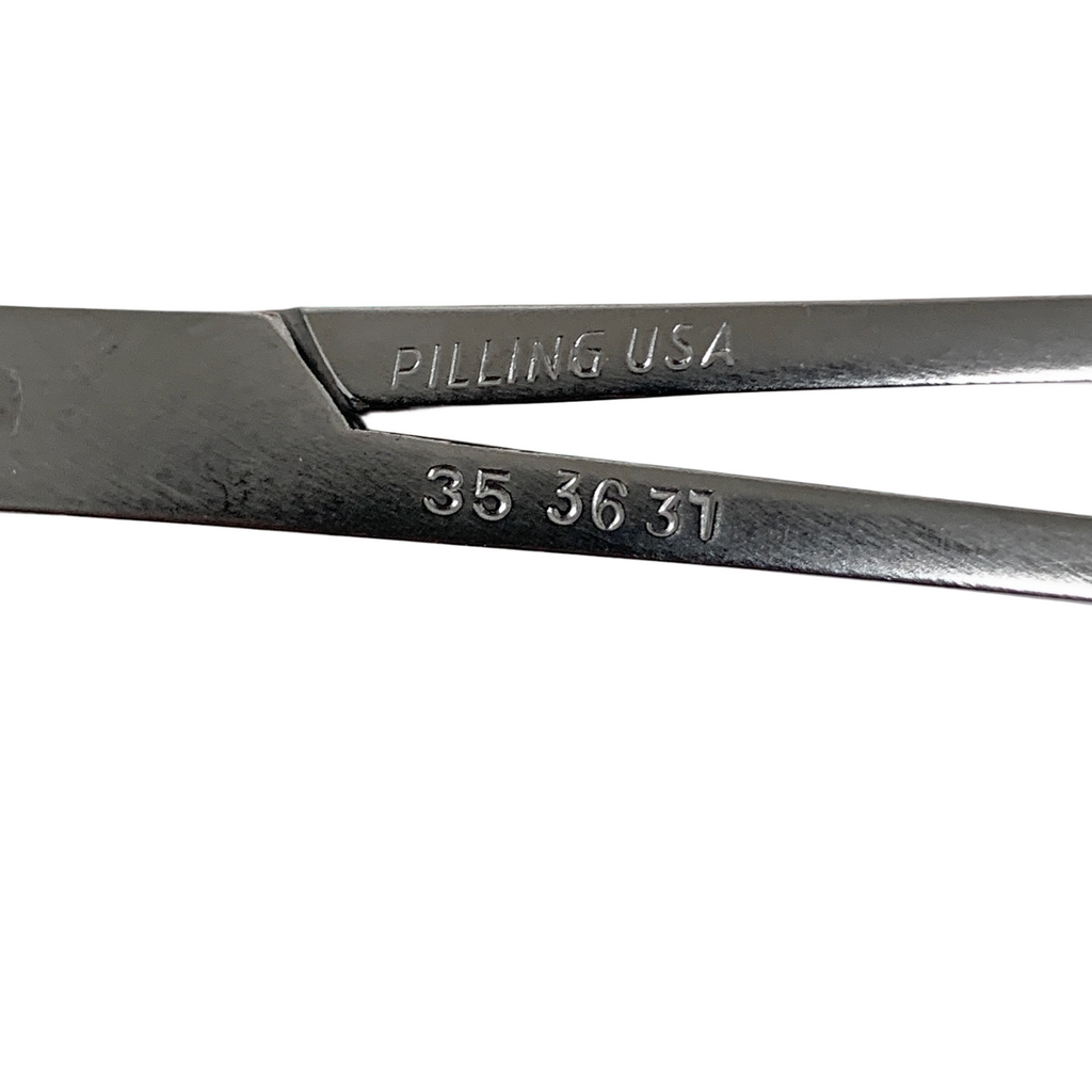 Pilling LOT OF 2 35-3631 & 35-3630 DeBakey Medium Surgical Clamp 10.5"
